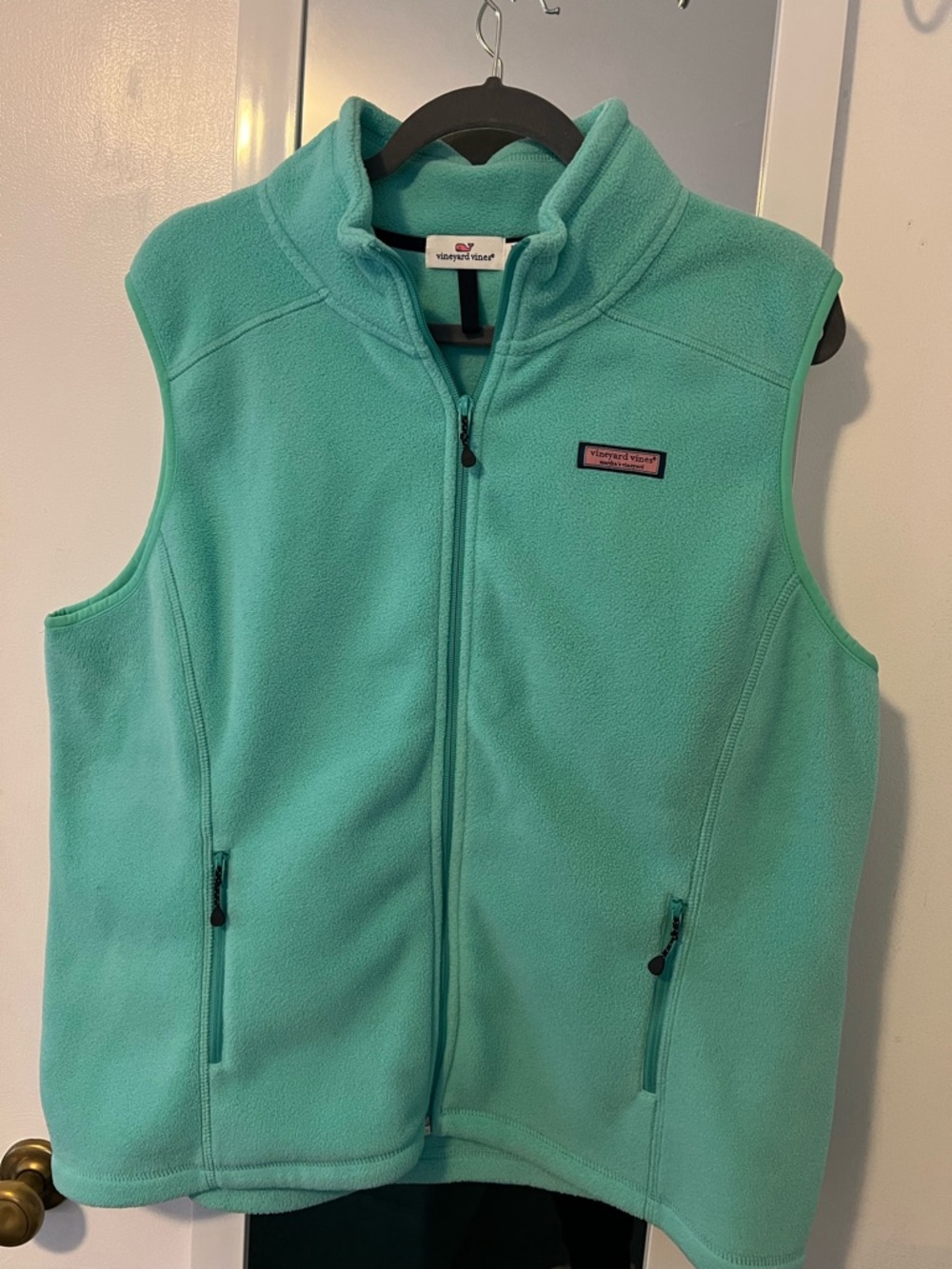 Vineyard Vines Women's Aqua Green Fleece Vest